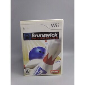 Wii Brunswick Pro Bowling Video Game Disc Case and Manual